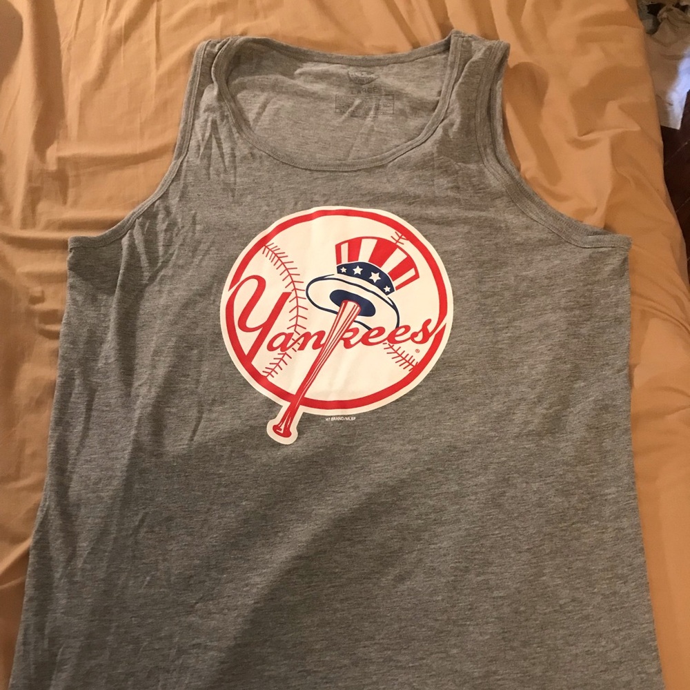 47 Brand NY Yankees MLB Tank Top - Grey, Large